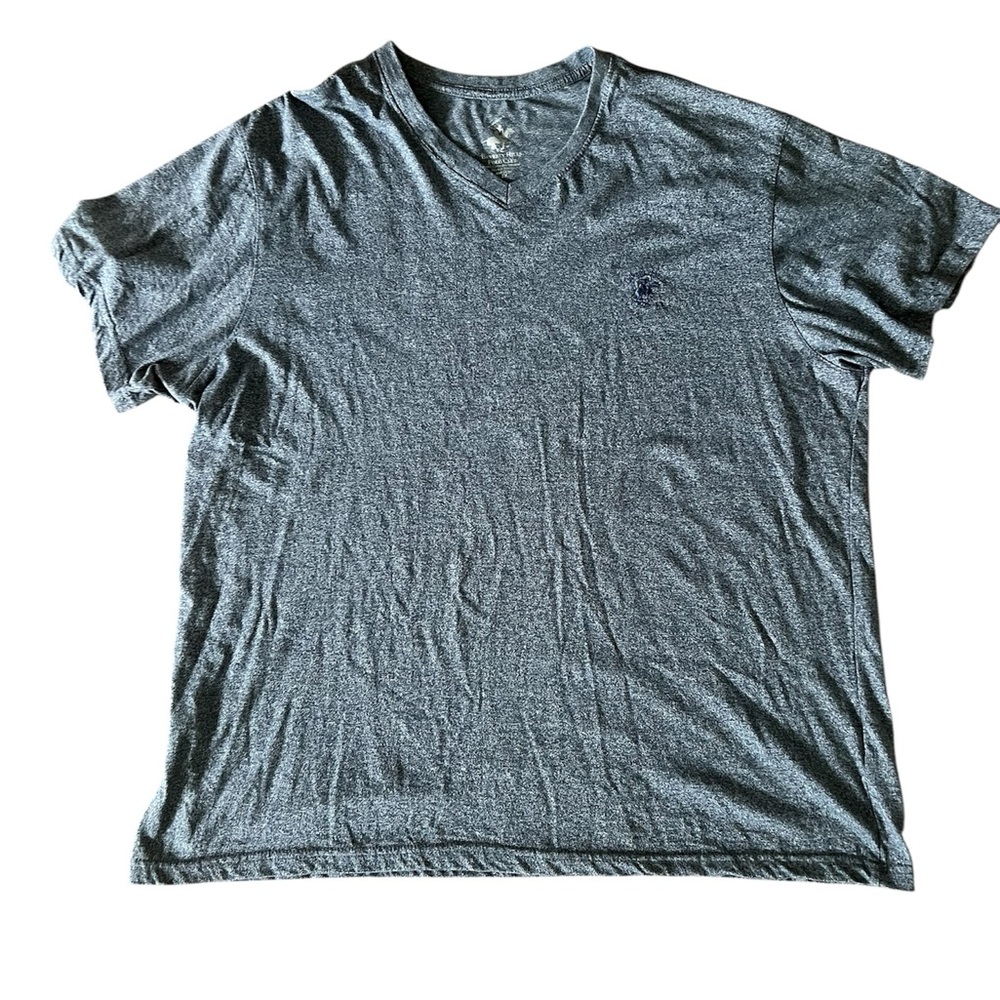 Beverly Hills Polo Club Charcoal V-Neck T-Shirt